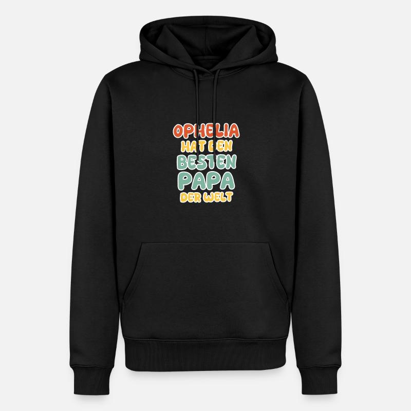 Ophélie bébé - Sweat à capuche Premium bio Homme - noir
