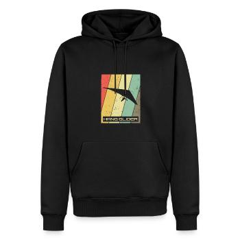 Hanggleiter Drachenflieger Deltasegler - Männer Premium Bio Hoodie - Schwarz - Vorne - Nico (187cm)