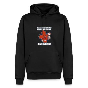 Le Canada fait-il paraître canadien - Sweat à capuche Premium bio Homme - noir - Devant - Nico (187cm)