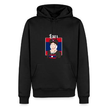 Laos Laote Laotian filles robe Lao I cadeau - Sweat à capuche Premium bio Homme - noir - Devant - Nico (187cm)