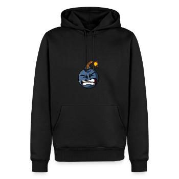 Doddle Bomb Cadeau de personne en colère - Sweat à capuche Premium bio Homme - noir - Devant - Nico (187cm)