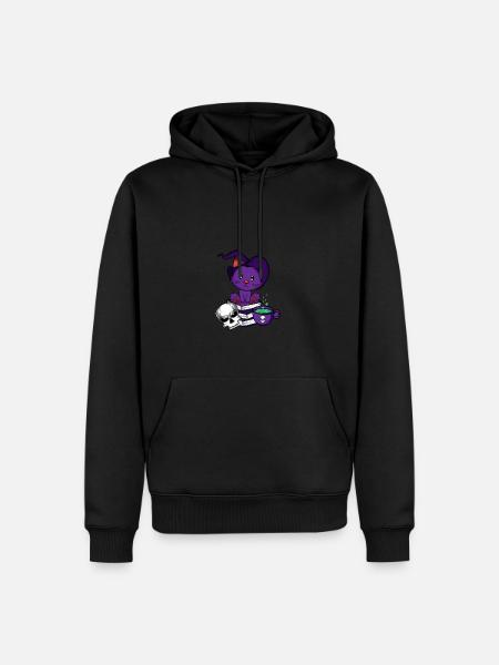 Witch Cat. Pet lovers poison - Men’s Premium Organic Hoodie - black