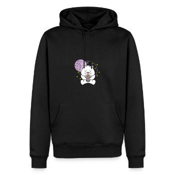 Kawaii-Katzenraum. Haustier Liebhaber Gift - Männer Premium Bio Hoodie - Schwarz - Vorne - Nico (187cm)