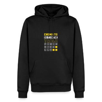Chimistes scientifiques à intervalles réguliers - Sweat à capuche Premium bio Homme - noir - Devant - Nico (187cm)
