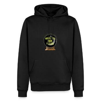Votre propre avenir Ambitieux ou rêveur. Poison - Sweat à capuche Premium bio Homme - noir - Devant - Nico (187cm)