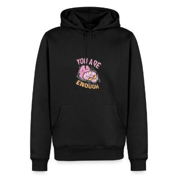Vous êtes assez aimant personne poison - Sweat à capuche Premium bio Homme - noir - Devant - Nico (187cm)
