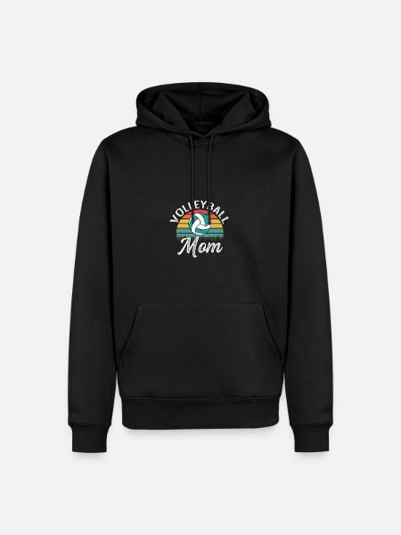 Volleyball-Mama. Talentierte Mutter Gift - Männer Premium Bio Hoodie - Schwarz