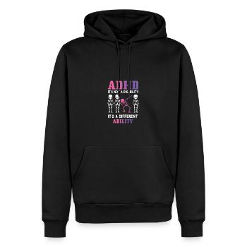 Un autre cadeau de neurologue de compétence - Sweat à capuche Premium bio Homme - noir - Devant - Nico (187cm)
