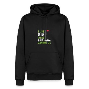 Wie große Putts Hobbyist Gift - Männer Premium Bio Hoodie - Schwarz - Vorne - Nico (187cm)