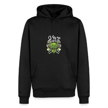 Amateurs de vape fumeur poison - Sweat à capuche Premium bio Homme - noir - Devant - Nico (187cm)