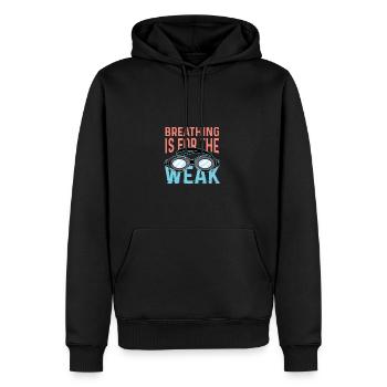 Für die Schwachen Sprinter Gift - Männer Premium Bio Hoodie - Schwarz - Vorne - Nico (187cm)