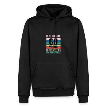 Dieses Meisterwerk Anmutiger Opa Gift - Männer Premium Bio Hoodie - Schwarz - Vorne - Nico (187cm)