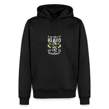 Big Beard Responsible Father Poison - Men’s Premium Organic Hoodie - black - Front - Nico (187cm)