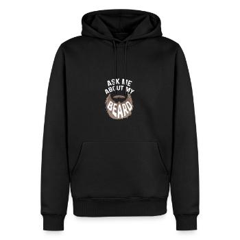 Ask me hairdresser poison - Men’s Premium Organic Hoodie - black - Front - Nico (187cm)