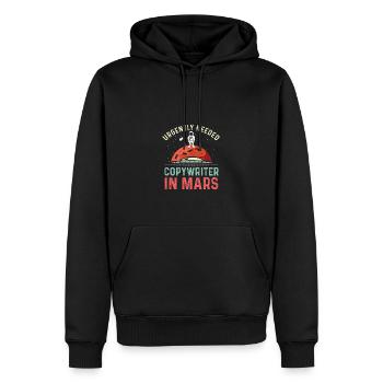 Rédacteur en chef de Mars Editor-in-Chief Gift - Sweat à capuche Premium bio Homme - noir - Devant - Nico (187cm)