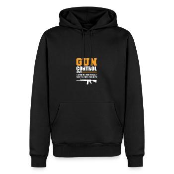 Définition du contrôle des armes Sheriff Poison - Sweat à capuche Premium bio Homme - noir - Devant - Nico (187cm)