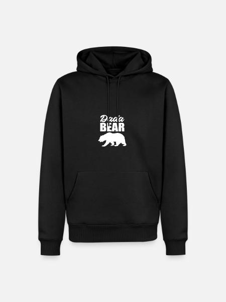 Dada Bear Loving Father Poison - Men’s Premium Organic Hoodie - black