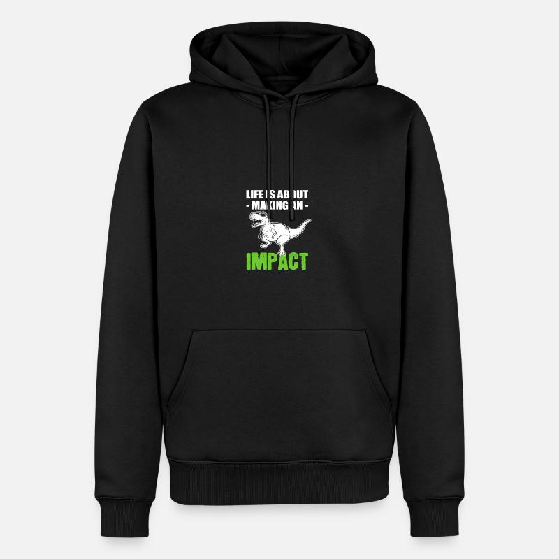 Wirkung machen Influencer Geschenk - Männer Premium Bio Hoodie - Schwarz