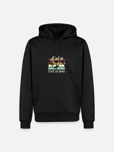 Aloha State of Mind Tourist Poison - Men’s Premium Organic Hoodie - black