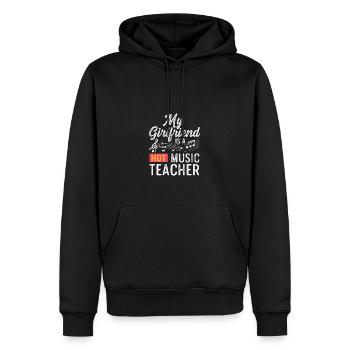 Professeur de musique chaude Cadeau de petit ami fier - Sweat à capuche Premium bio Homme - noir - Devant - Nico (187cm)