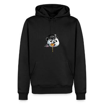 Panda Cop Policier Poison - Sweat à capuche Premium bio Homme - noir - Devant - Nico (187cm)