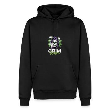 Düsterer Reefer Drogendealer Gift - Männer Premium Bio Hoodie - Schwarz - Vorne - Nico (187cm)