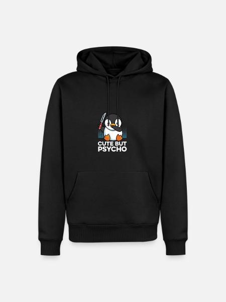 Sweet but psychopathic gift - Men’s Premium Organic Hoodie - black