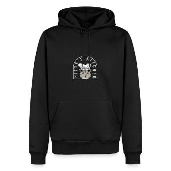 Kittys Küche Katzenmama Geschenk - Männer Premium Bio Hoodie - Schwarz - Vorne - Nico (187cm)