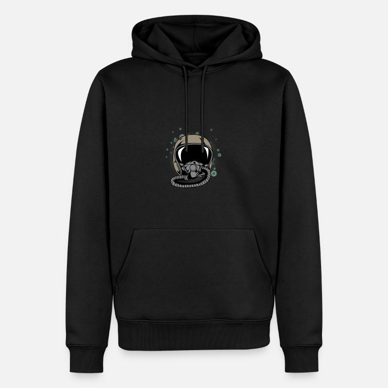 Pilothelm Student Pilot Gift - Männer Premium Bio Hoodie - Schwarz