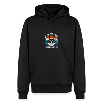 Autonomes sensorisches Meridian -Reaktion ASMR -Th - Männer Premium Bio Hoodie - Schwarz - Vorne - Nico (187cm)
