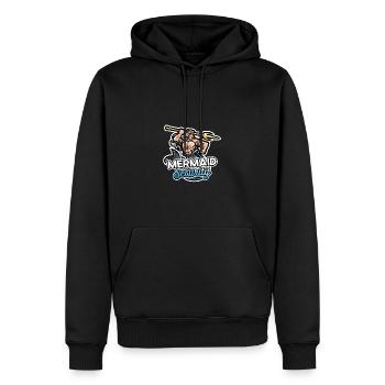 Mermaid Bday Party Party Squad Schwimmer Mermaid S - Männer Premium Bio Hoodie - Schwarz - Vorne - Nico (187cm)