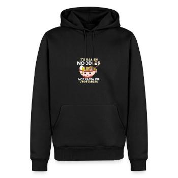 Ce sont des nouilles ramen, pas des pâtes ou des légumes - R - Sweat à capuche Premium bio Homme - noir - Devant - Nico (187cm)