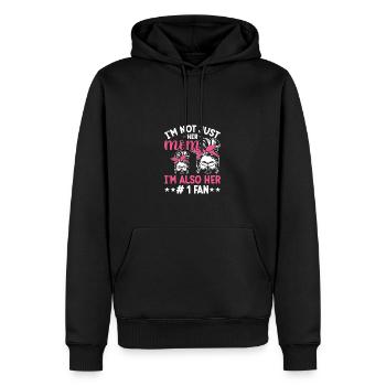 Ich bin nicht nur ihre Mutter, ich bin auch ihr Fa - Männer Premium Bio Hoodie - Schwarz - Vorne - Nico (187cm)