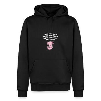 I will put you in the trunk Test - Men’s Premium Organic Hoodie - black - Front - Nico (187cm)