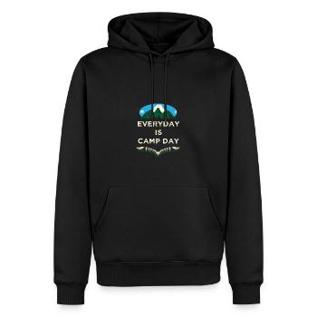 Everyday Is Camp Day Camping Nature Lovers Campers - Men’s Premium Organic Hoodie - black - Front - Nico (187cm)