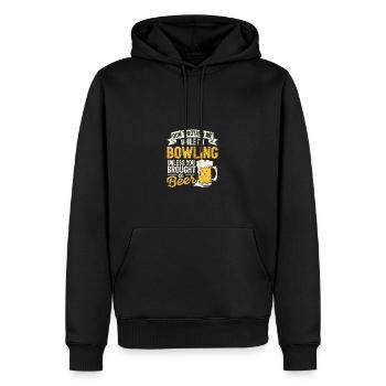 Stören Sie mich nicht, während ich Bierliebhaber B - Männer Premium Bio Hoodie - Schwarz - Vorne - Nico (187cm)