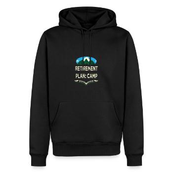 Pensionsplan Camp im Ruhestand Camping ältere Camp - Männer Premium Bio Hoodie - Schwarz - Vorne - Nico (187cm)