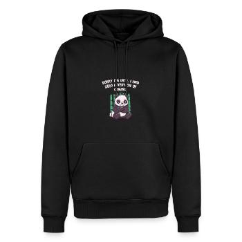 Ich bin spät, ich hatte keine Absicht, lustigen sa - Männer Premium Bio Hoodie - Schwarz - Vorne - Nico (187cm)