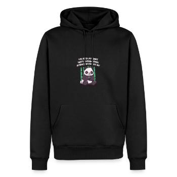 C’est assez d’interaction sociale pour une journée lu - Sweat à capuche Premium bio Homme - noir - Devant - Nico (187cm)