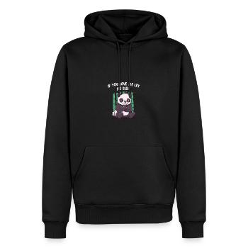 Wenn du mich liebst, lass mich lustige Paare Humor - Männer Premium Bio Hoodie - Schwarz - Vorne - Nico (187cm)