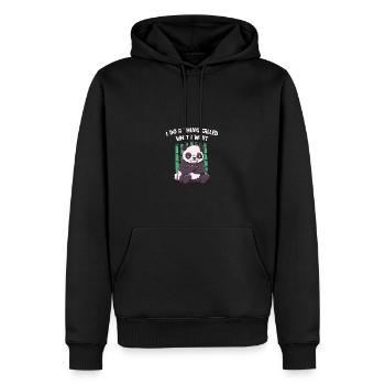 Ich mache eine Sache namens das, was ich sarkastis - Männer Premium Bio Hoodie - Schwarz - Vorne - Nico (187cm)
