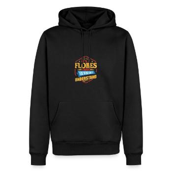 Es ist eine Flores -Sache, die lustige Nachname Hu - Männer Premium Bio Hoodie - Schwarz - Vorne - Nico (187cm)