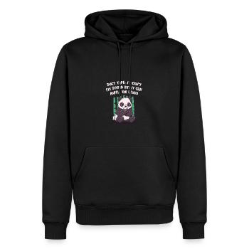 Es kann nicht dumm reparieren, aber es kann das Ge - Männer Premium Bio Hoodie - Schwarz - Vorne - Nico (187cm)