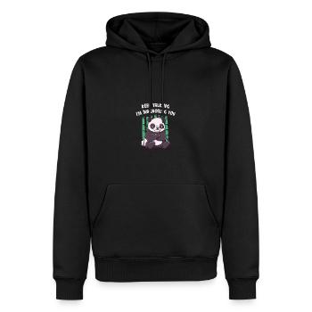 Continuez à parler, je vais vous diagnostiquer drôle sa - Sweat à capuche Premium bio Homme - noir - Devant - Nico (187cm)