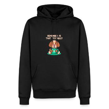 Ist das textable introvertierte Puntee antisoziale - Männer Premium Bio Hoodie - Schwarz - Vorne - Nico (187cm)