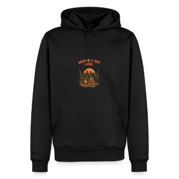 Umarmungen keine wörsten lustigen Camping Humor Ca - Männer Premium Bio Hoodie - Schwarz - Vorne - Nico (187cm)