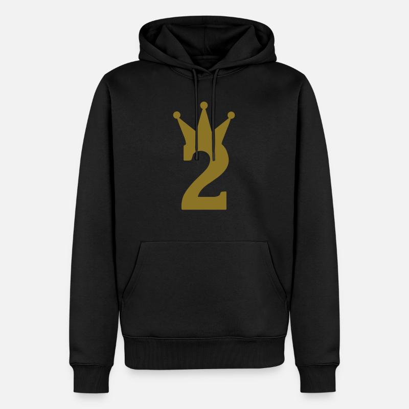 2 krone c1w7 - Männer Premium Bio Hoodie - Schwarz