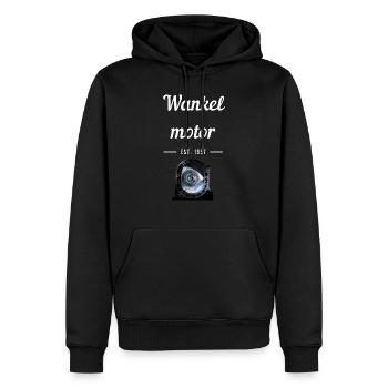 Wankelmotor seit 1957 - Männer Premium Bio Hoodie - Schwarz - Vorne - Nico (187cm)