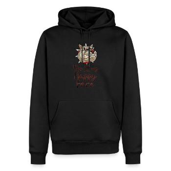 Angry Gesicht Gesicht Cartoon glückliches Gesicht Cartoon - Männer Premium Bio Hoodie - Schwarz - Vorne - Nico (187cm)