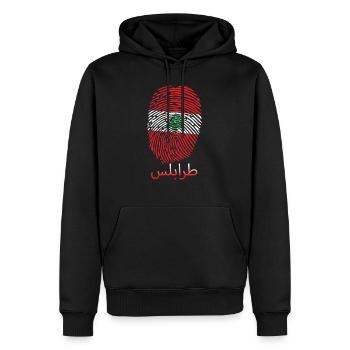 TRIPOLI Libanese Libanon Libanesin Libanesisch - Männer Premium Bio Hoodie - Schwarz - Vorne - Nico (187cm)